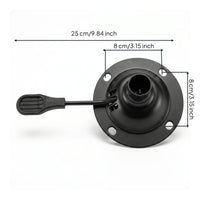 Smooth Surface Steel Black Swivel Mounting Plate Chair Base Hardware Component Round Chair Base Plate Heavy Duty