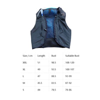 Running Vest Backpack Zippered Pockets Sleeveless Vest Backpack Elastic Lacing Outdoor Gear for Hiking, Bicycling