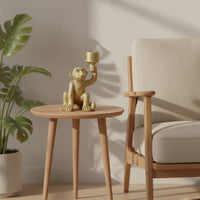 Textured Monkey Candle Holder Resin Taper Candle Holder Decorative Monkey Candlestick Indoor for Wedding
