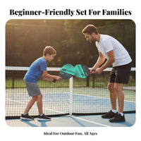 Pickleball Paddle Set Lightweight Design Pickleball Game Set Sports Equipment Sturdy Large Sweet Area for Adults, Outdoor Play