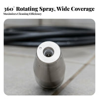 Rust Removing 360 Degree Rotary Nozzle Resistant High Pressure Washer Nozzle Heavy Duty for DIY Enthusiasts, Industrial Cleaning