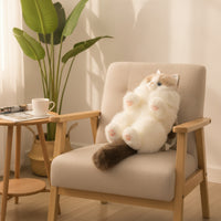 Cat-Shaped Backpack Soft Stuffed Cat Bag Stuffed Backpack Adorable Lifelike for Girls, Cosplay, Travel