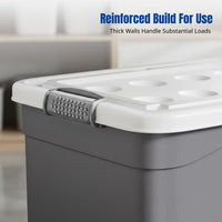 Large Capacity Storage Box Organizer Bin, Thickened Clothes Container, Home Toy Chest, With Casters