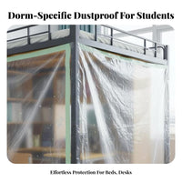 Thickened Furniture Protection Sheet Extra Large Disposable Dustproof Plastic Roll Multipurpose for Students, Dormitory, Renovations, Moving