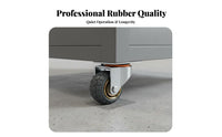 Wear Resistant 4 Inch Swivel Caster Anti-Slip Heavy Duty Caster Wheel Quiet Operation for Workshop Professionals, Factory, Indoors, Outdoors