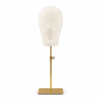 Mannequin Head with Stand Adjustable Mannequin Head Professional Long-Lasting for Retailers, Retail Store, Studio