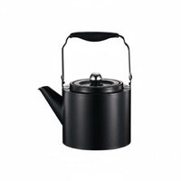 Wide Mouth Stainless Steel Tea Kettle Induction Safe Tea Kettle with Strainer Long Spout Teapot Arched Handle