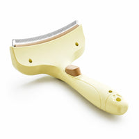 Undercoat Rake Easy Grip Dog Grooming Rake Comb with Hair Release Ergonomic Cat Grooming Comb Thick Coat for Dogs