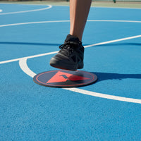 6 Pieces Numbered Basketball Footwork Mat Rubber Basketball Drill Disc Round Agility Marker Mat 30 Cm for Young Players, Positioning Exercises
