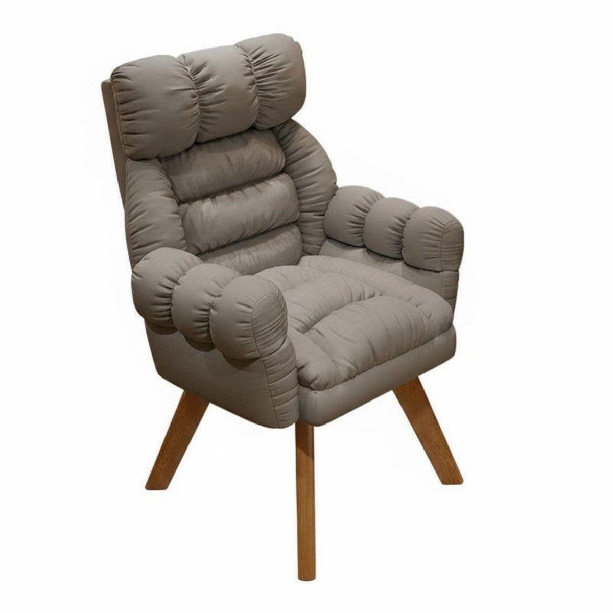 High rear rearrest Upholstered rotating Armchair Thickly Padded Lounge Chair Modern and aesthetic Living Room Seating Ergonomic Design for Home Workers, Students, homeowners, studying corner, Bedroom, Reception Area, Nursery