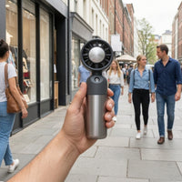 Handheld Misting Fan USB Rechargeable Handheld Fan with Mist Lightweight Cordless for Travelers, Travel, Commuting