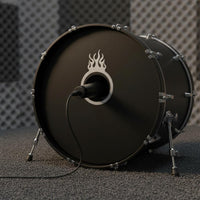 Decorative Cutout Design Bass Drum Hole Decoration Prevents Tearing Bass Drum Port Collar Wear-Resistant for Drummers
