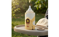Adjustable Temperature Portable Electric Bottle Warmer Fast Heating Portable Baby Bottle Warmer Compact for Parents, Babies, on the Move