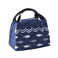 Lunch Box and Insulated Lunch Bags for Women with Front Pocket, Large Cool Bag for Camping BBQ or Food Delivery, Handheld Polyester Food Bag