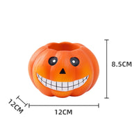 Halloween Candy Holder Pumpkin Bowl Tabletop Halloween Decoration Orange Decorations for Mantel, Shelf