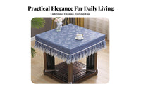 Oil-Proof Heated Table Cover Heat Resistant Waterproof Table Protector Easy Care for Mahjong Players, Families, Game Room, Kitchen, Parties