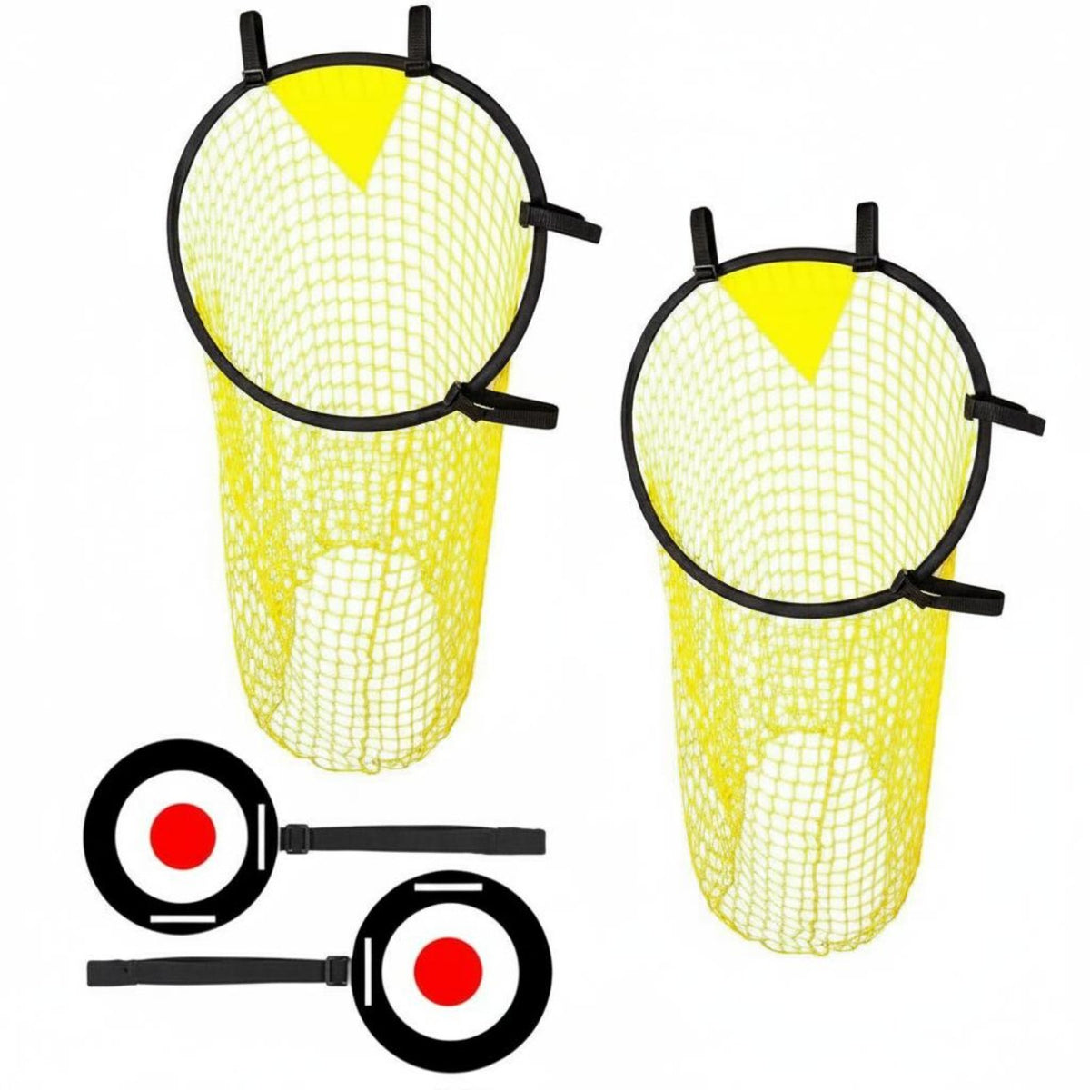 4 Pieces Soccer Target with Adjustable Straps Lightweight Soccer Target Net Easy to Install Training Accessory for Team Practice