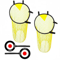 4 Pieces Soccer Target with Adjustable Straps Lightweight Soccer Target Net Easy to Install Training Accessory for Team Practice