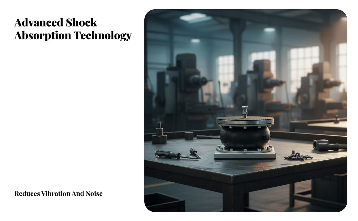 Noise Reduction Coil Shock Absorber Wear Resistant Shoe Machine High Strength Anti-Vibration Machine Mount Long-Lasting for Engineers, Technicians, Factory Managers, Workshop, Production Line