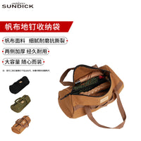 Mountain Guest Camping Tent Stake Bag Cylindrical Stake Storage Pouch Handheld Organizer Tool Bag