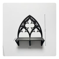 Gothic Window Shelf Openwork Tracery Shelf Decorative Home Decor