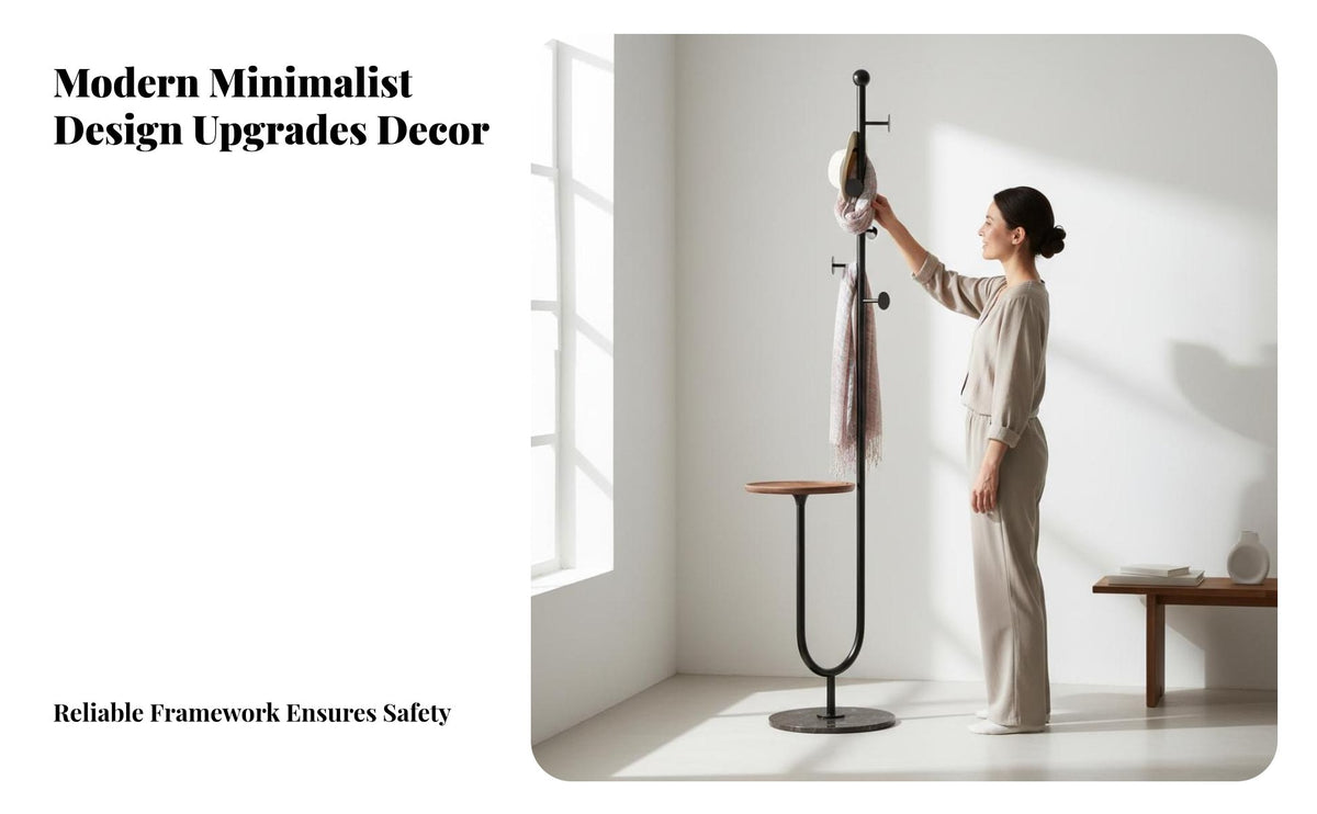 Stable and Sturdy Unattached Standing Coat Rack Space Saving Modern Coat Stand Easy Assembly Marble Base Clothes Stand Heavy Duty for Apartment Dwellers, Boutique Owners, Bedroom, Entryway, Hallway, Living Room