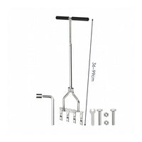 Step-on Lawn Aerator Adjustable Lawn Aerator with Hollow Tines 4-Spike Soil Loosening Tool Wide for Gardeners
