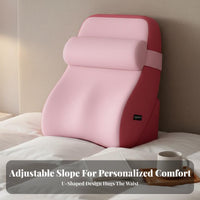 Pressure Relief Bed Rest Cushion Removable Washable Cover Support Backrest Breathable Material for Women, Bedroom, Sofa, Couch