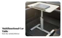 Multi-Functional Foldable Car Desk Easy to Install Car Seat Tray Table Stable Structure Vehicle Dining Tray Sturdy Support for Travelers, Passengers, Distant Workers, Mobile Office, Road Trips, Travel