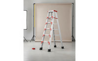 Step Ladder Ladder Aluminum Double-Sided Ladder Non-Slip for Homeowners, Photographers, Home Maintenance, Indoor Work, Photography Studio
