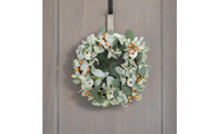 Artificial Pumpkin Wreath Nordic Style Holiday Greenery Door Wreath Easy to Hang Home Decor for Christmas