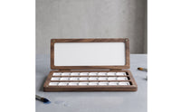 Portable Wooden Palette Box Compact Watercolor Palette Box Long-Lasting Art Supply Sturdy for Artists, Plein Air