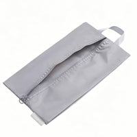 Slim Travel Shoe Bag Rectangular Zippered Shoe Bag Zipper Closure for Packing