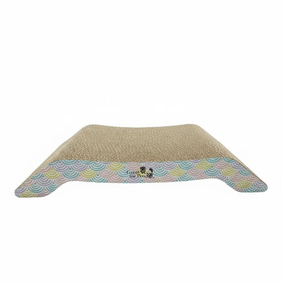 Assembly-No-Assembly Cardboard Cat Scratcher Lounge Ergonomic Design Corrugated Cat Scratcher Bed Eco-Friendly Material Pet Supply Multi-Functional for Cats, Kittens, Indoor