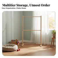 Floor-Standing Design Miniature Pet Wardrobe Minimalist design Garment Rack Space-Saving Clothing Stand Simple Assembly for Dog Owners, Bedroom, Living Room, Entryway, Walk-in Closets