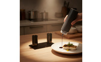 Multi-Purpose Condiment Bottle with Trigger Transparent Condiment Press Bottle Refillable Sauce Dispenser Mess-Messless for Countertop
