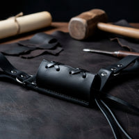 Laced Frog Blade Scabbard Metal Rings Blade Scabbard Harness Retro Medieval Belt Lightweight for Across the Body