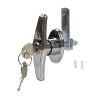 T-Handle Lock with Keys Keyed T-Handle Lock Chrome-Plated Zinc Alloy for Storage Door, Trailer