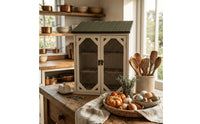 Egg Cabinet with Mesh Doors 3-Tier Egg Holder with Wire Mesh Window for Bakers
