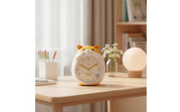 Cute Animal Alarm Clock Cartoon Bedside Alarm Clock Non-Ticking Silent for Children, Toddlers, Students, Nightstand, Bedroom, Desk