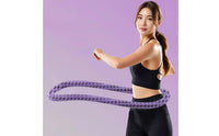 Resilient Exercise Fitness Hoop Thickened Design Foldable Spring Hoop Calorie-Incinerating for Home Workout
