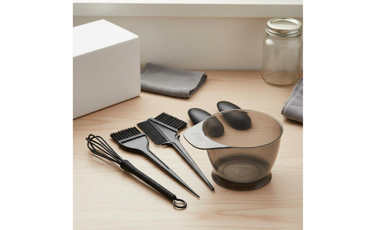 5 Pieces Hair Tinting Kit Guard Gear Included Hair Dye Tool Set Reusable Personal Care Supplies for Beginners, Home Use, Salon