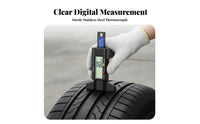 Digital Tire Pattern Depth Gauge Stainless Steel Tip Tire Pattern Depth Gauge High Precision for Mechanics, DIY Enthusiasts, Vehicle Maintenance