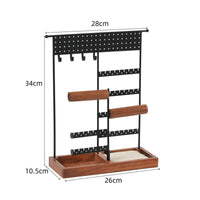 Multi-Tier Jewelry Rack Tabletop Jewelry Organizer Stand Knot Bracelet Display Rack for Vanity Table