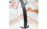 Half Shadowed Arch Lamp Lash Light Professional Arch Lamp with Flat Base for Estheticians, Makeup Vanity, Tattoo Studio