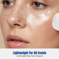 Freckle Decal Stickers for Face, Foil Makeup Decals, Celestial Heart, Large Size, Easy Application, Random Pattern