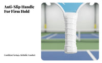 Fiberglass Pickleball Paddle Lightweight Pickleball Paddle Set Hexagonal Center Racket Long-Lasting Shielded Rim Sports
