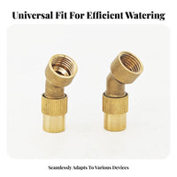 Versatile Use 45 Degree Brass Nozzle Rust Resistant High Pressure Misting Nozzle Long-Lasting for Farmers, Gardeners, Agriculture