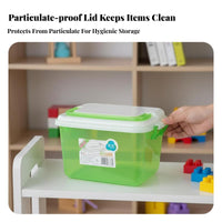 Portable Storage Case Transparent Design Handled Storage Case clear frame
