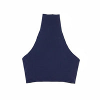 Backless Halter Textile Material High Neck Short Top fit 1/6 Scale Clothes